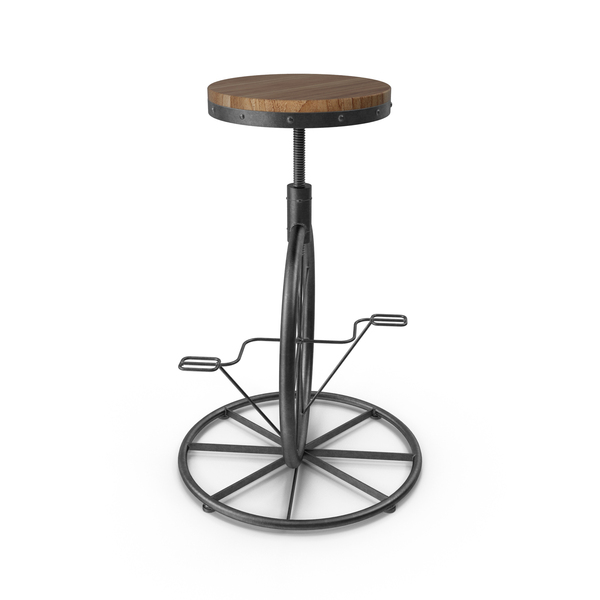 Charles Bicycle Wheel Adjustable Bar Stool PNG & PSD Images Charles Bicycle Wheel Adjustable Bar Stool PNG & PSD Images