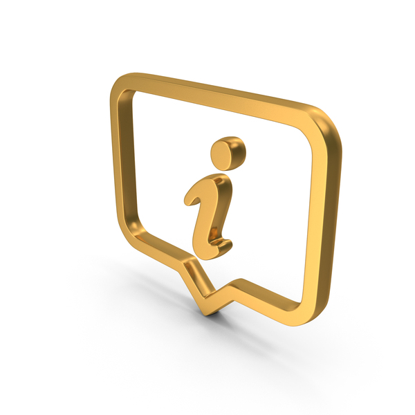Symbols: Chat Information I Icon Gold PNG & PSD Images Symbols: Chat Information I Icon Gold PNG & PSD Images