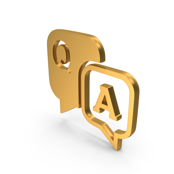Symbols: Chat Question Answer Gold PNG & PSD Images Symbols: Chat Question Answer Gold PNG & PSD Images
