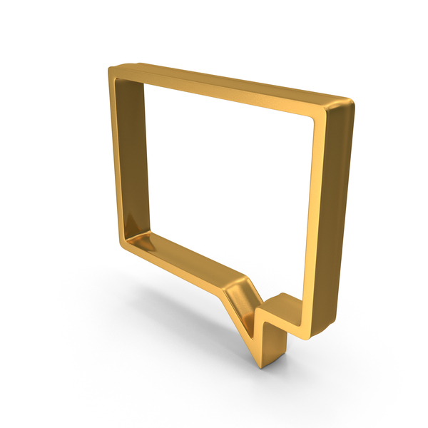 Speech Balloon: Chat Square Message Logo Gold PNG & PSD Images Speech Balloon: Chat Square Message Logo Gold PNG & PSD Images