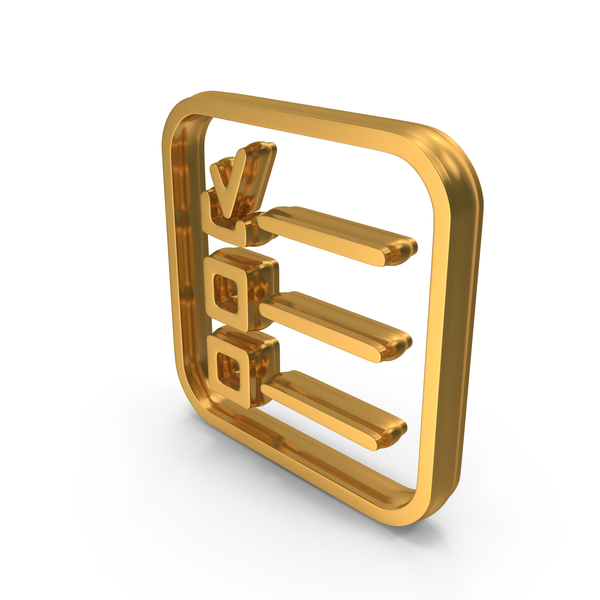 Logo: Check List Tick Icon Gold PNG & PSD Images Logo: Check List Tick Icon Gold PNG & PSD Images