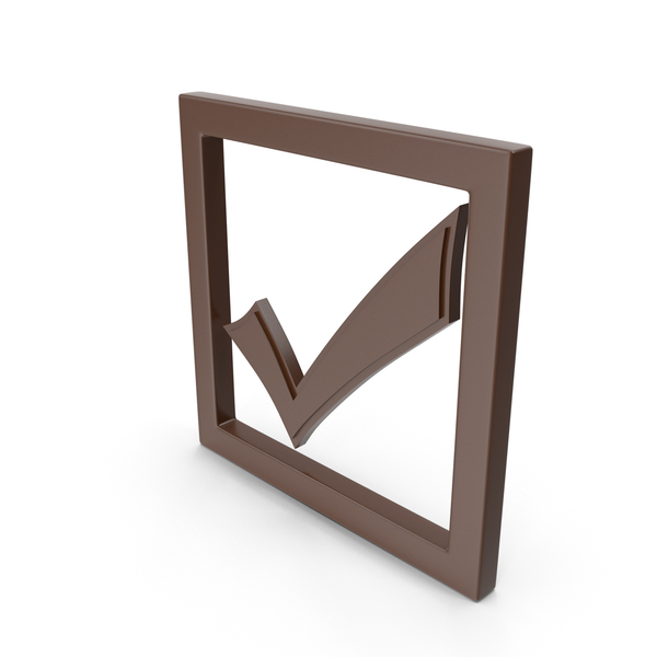 Symbols: Check Mark Brown PNG & PSD Images