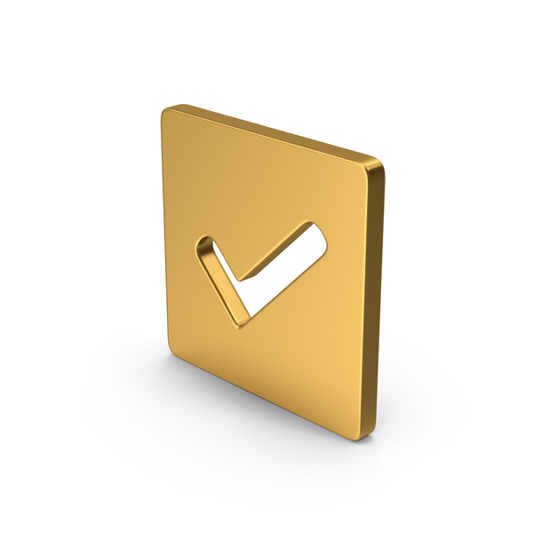 Checkmark Symbol Gold PNG Images & PSDs for Download | PixelSquid ...