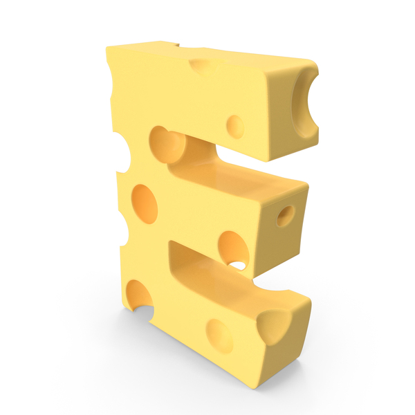Cheese Alphabet E PNG & PSD Images