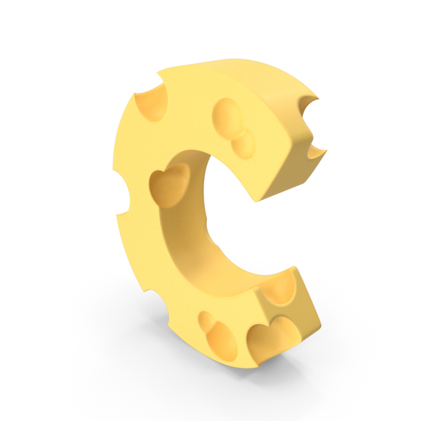 Language: Cheese Letter C PNG & PSD Images