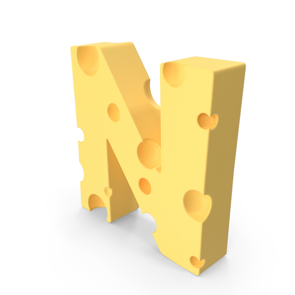 Language: Cheese Letter N PNG & PSD Images