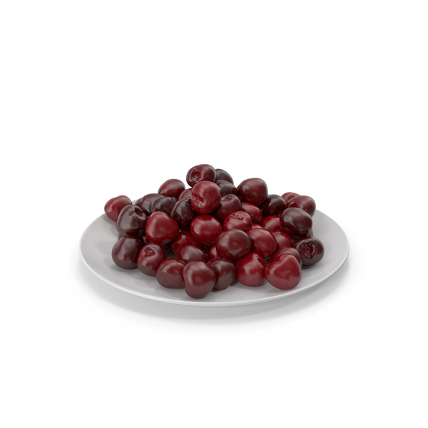 Cherry: Cherries in a Plate PNG & PSD Images