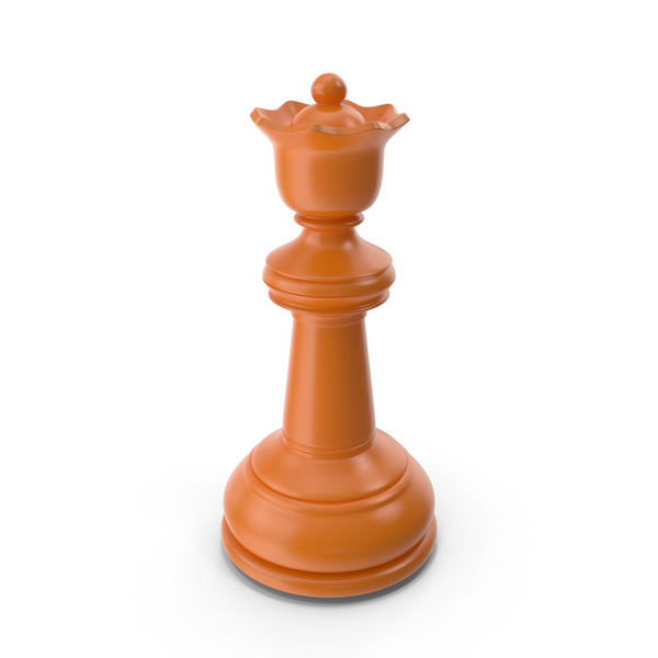 Chessmen: Chess Queen Orange PNG & PSD Images