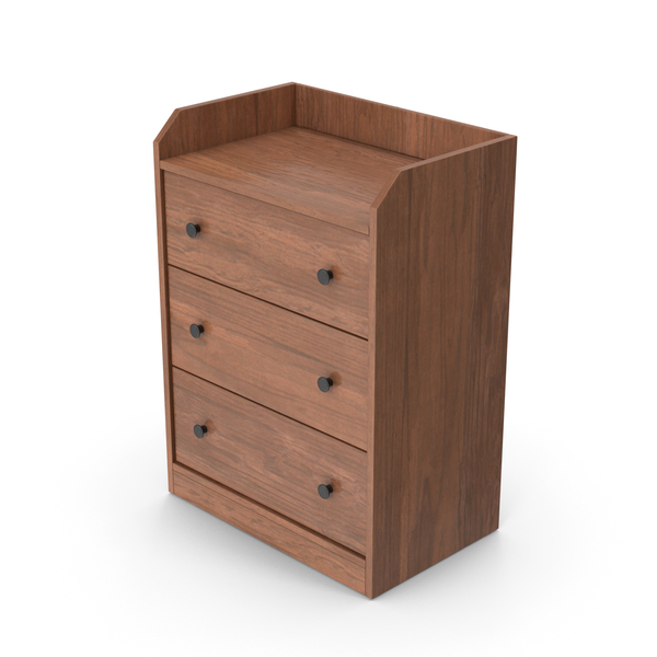 Four Drawer Dresser: Chest Of Drawers Dark Wood PNG & PSD Images