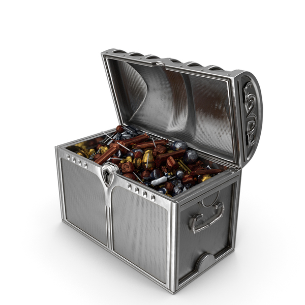 Hard: Chest with Mixed Fancy Wrapped Candy PNG & PSD Images Hard: Chest with Mixed Fancy Wrapped Candy PNG & PSD Images