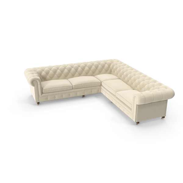 Sectional: Chesterfield Kensington Corner Sofa PNG & PSD Images
