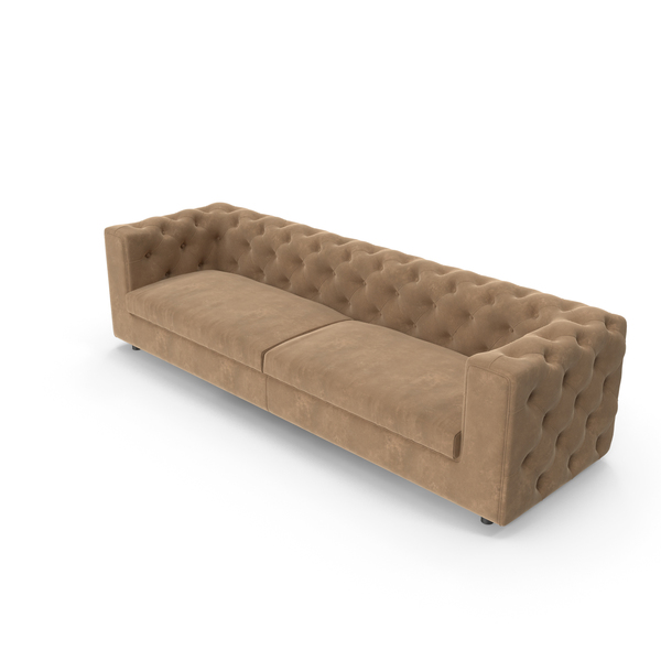 Living Room Set: Chesterfield Sofa PNG & PSD Images