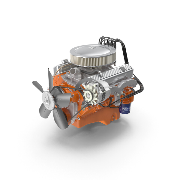 Engine: Chevrolet 350 Small-Block V8 LT-1 370 302 PNG & PSD Images Engine: Chevrolet 350 Small-Block V8 LT-1 370 302 PNG & PSD Images