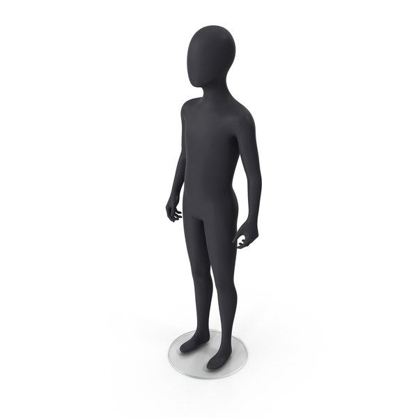 Dark Standing Pose: Child Mannequin PNG & PSD Images Dark Standing Pose: Child Mannequin PNG & PSD Images