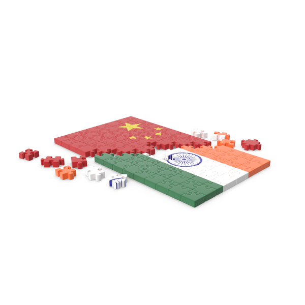 China Flag VS India Flag Puzzle PNG & PSD Images China Flag VS India Flag Puzzle PNG & PSD Images