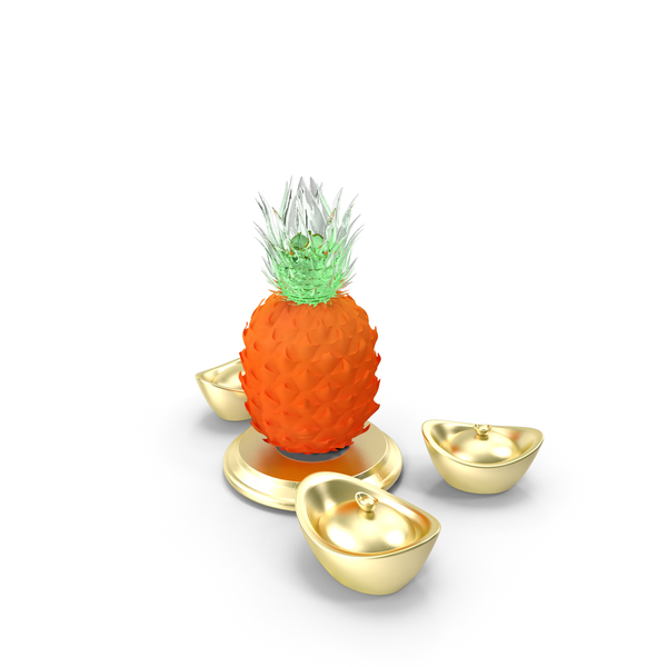 Statuette: Chinese Gold Ingot PNG & PSD Images