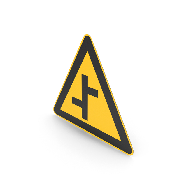 Chinese Sign Offset Road Junction PNG & PSD Images