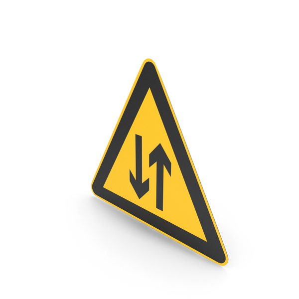 Chinese Sign Two Way Traffic Ahead PNG & PSD Images