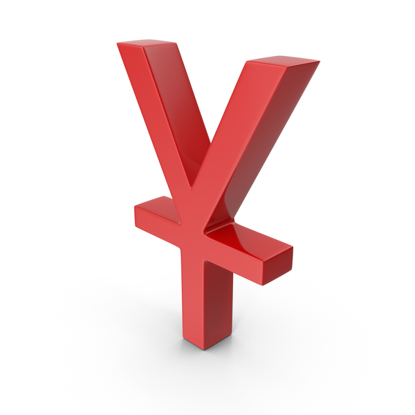 Currency Symbols: Chinese Yuan Red PNG & PSD Images