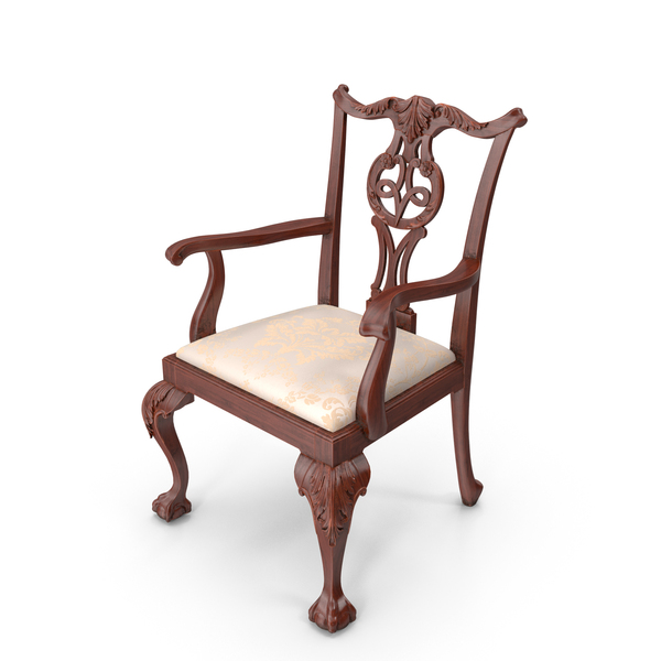 Chippendale Arm Chair PNG & PSD Images