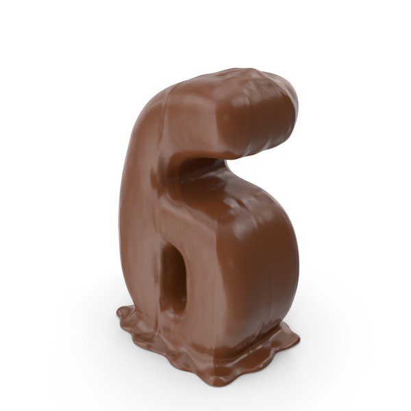 Chocolate Number 6 PNG & PSD Images