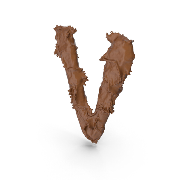 Chocolate Splash Capital Letter V PNG Images & PSDs for Download ...