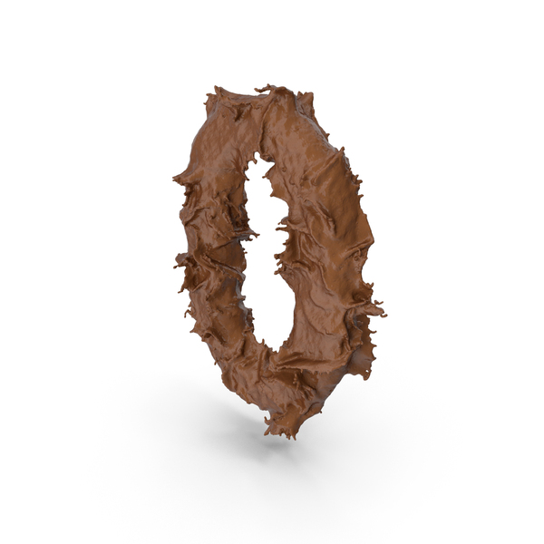 Chocolate Splash Number 0 PNG & PSD Images Chocolate Splash Number 0 PNG & PSD Images