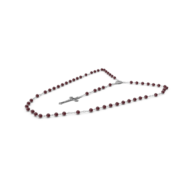 Christian Rosary Beads with Crucifix Red PNG & PSD Images Christian Rosary Beads with Crucifix Red PNG & PSD Images
