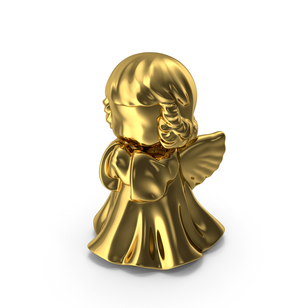 Christmas Angel Figurine Gold PNG & PSD Images Christmas Angel Figurine Gold PNG & PSD Images