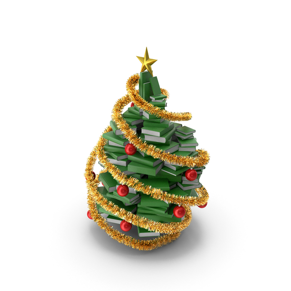 Christmas Book Tree PNG & PSD Images