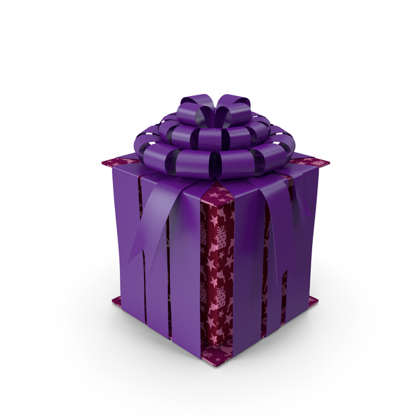 Gift: Christmas Box Closed All Deer PNG & PSD Images