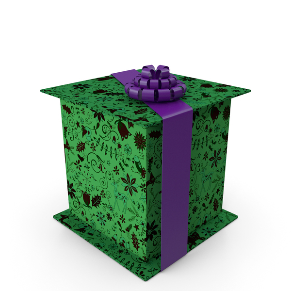 Gift: Christmas Box Closed Tape Art PNG & PSD Images