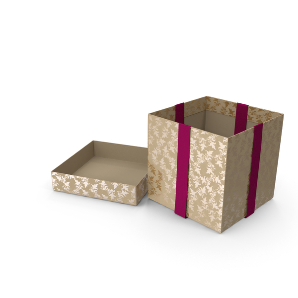 Gift: Christmas Box Open Ribbon Cream PNG & PSD Images Gift: Christmas Box Open Ribbon Cream PNG & PSD Images