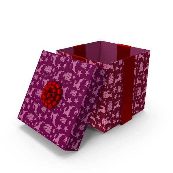 Gift: Christmas Box Open Tape Deer PNG & PSD Images Gift: Christmas Box Open Tape Deer PNG & PSD Images