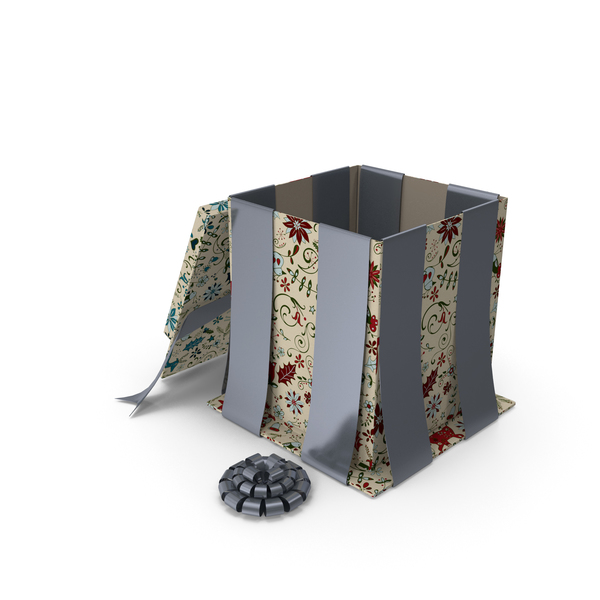 Gift: Christmas Box Open Tapes Art PNG & PSD Images