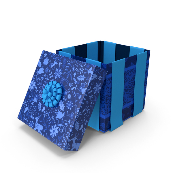 Gift: Christmas Box Open Tapes Wool PNG & PSD Images