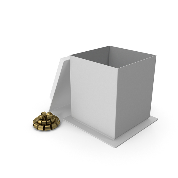 Gift: Christmas Box Open White PNG & PSD Images