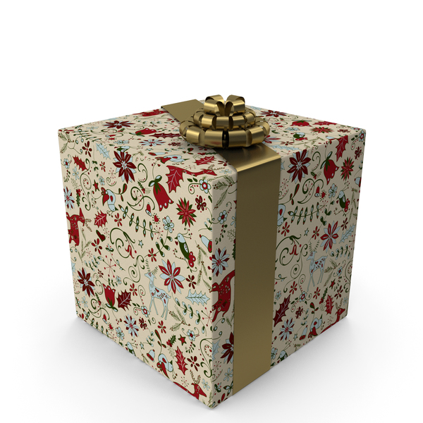 Gift: Christmas BOX Tape Art PNG & PSD Images