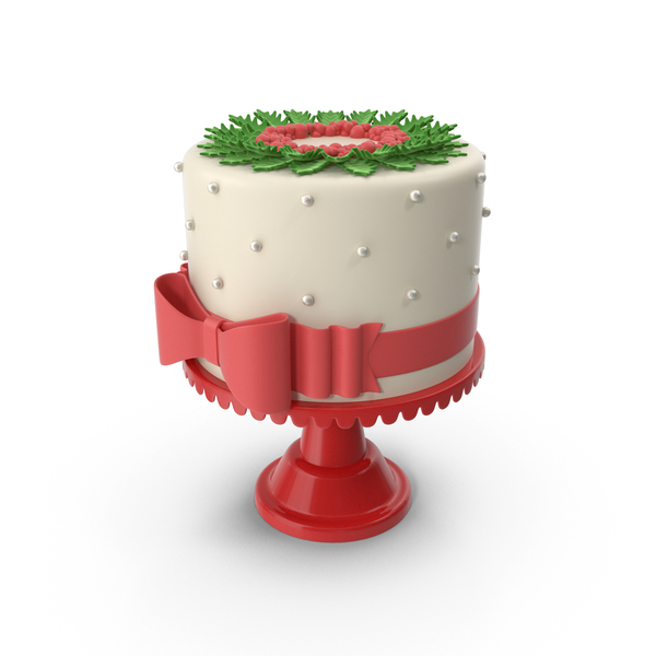 Christmas Cake with Red Bow PNG & PSD Images Christmas Cake with Red Bow PNG & PSD Images