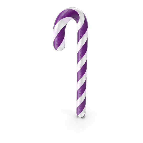 Cane: Christmas Candy Purple and White PNG & PSD Images
