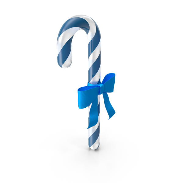 Christmas Candy With Blue Bow PNG & PSD Images