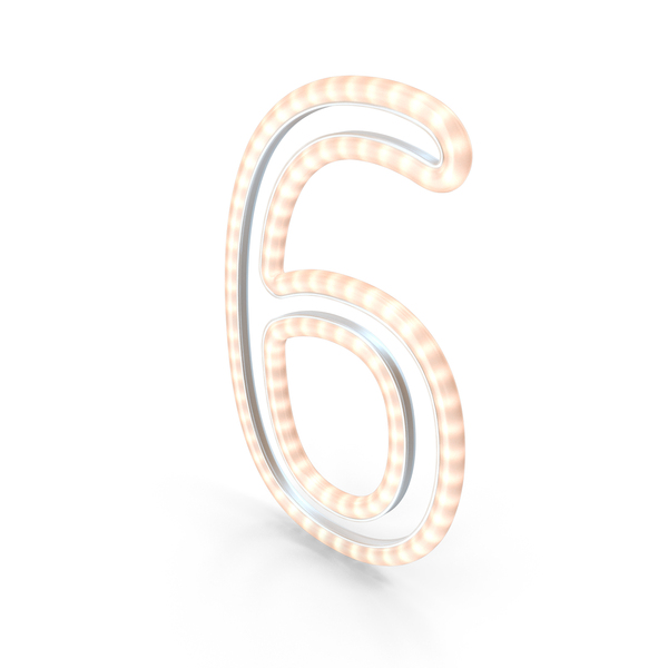 Neon Light: Christmas LED Garland Number 6 PNG & PSD Images Neon Light: Christmas LED Garland Number 6 PNG & PSD Images