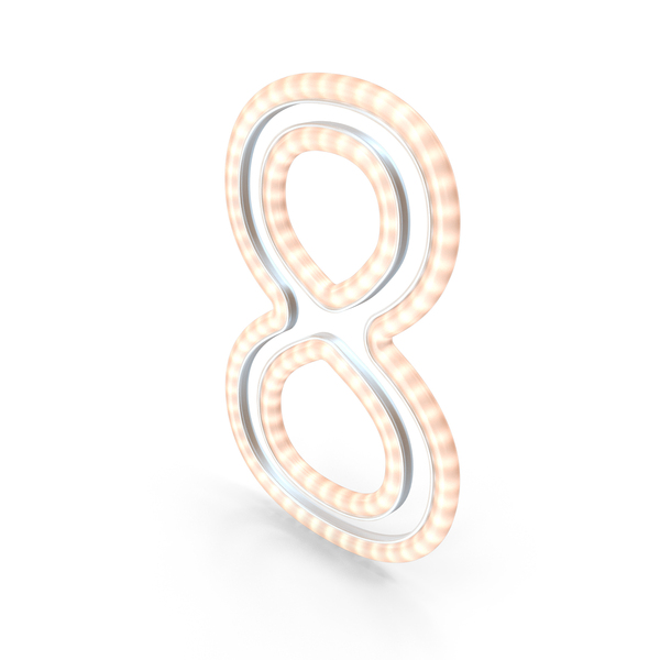 Christmas LED Garland Number 8 PNG & PSD Images