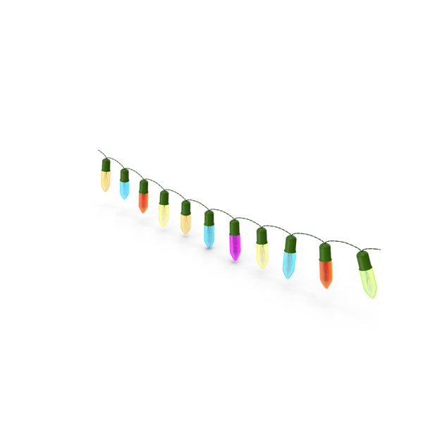 Stringed: Christmas Lights Garland PNG & PSD Images