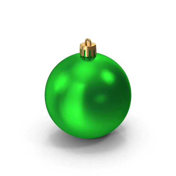 Ball: Christmas Ornament Green PNG & PSD Images