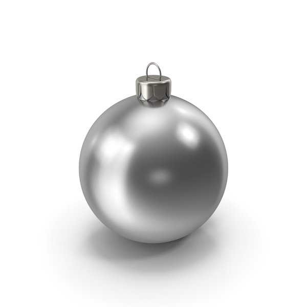 Ball: Christmas Ornament Silver PNG & PSD Images