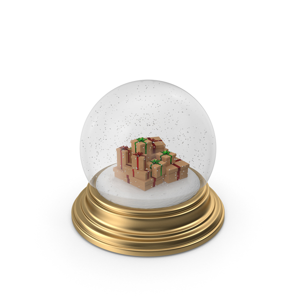 Snowglobe: Christmas Snow Globe with Craft Gift Boxes PNG & PSD Images Snowglobe: Christmas Snow Globe with Craft Gift Boxes PNG & PSD Images