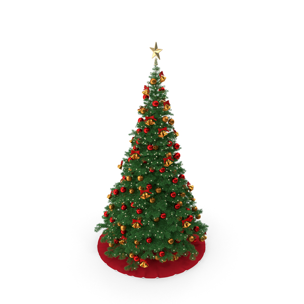Christmas Tree with Golden Star Topper PNG & PSD Images Christmas Tree with Golden Star Topper PNG & PSD Images
