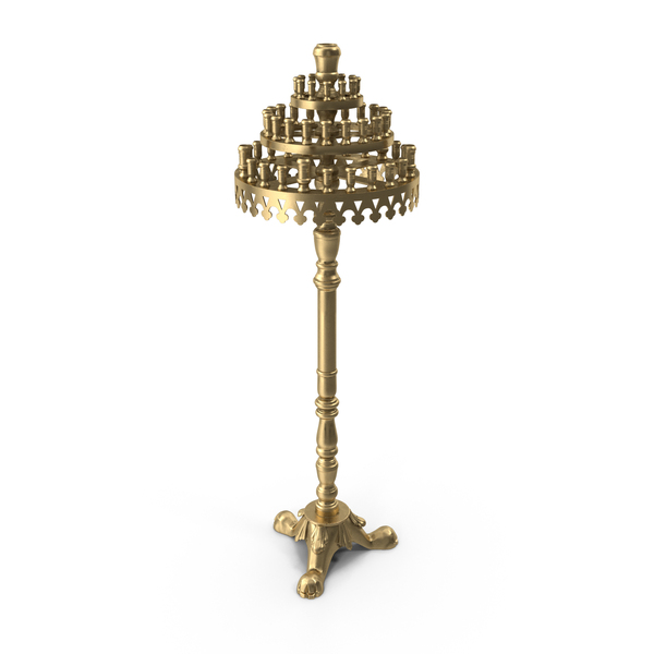 Candlestick: Church Brass Candle Holder PNG & PSD Images
