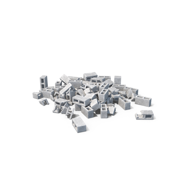 City: Cinder Block Pile Medium PNG & PSD Images